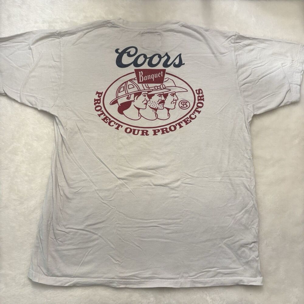 Seager Co. Men’s Coors T-Shirt Size Large Protect Our Protectors Western Wear